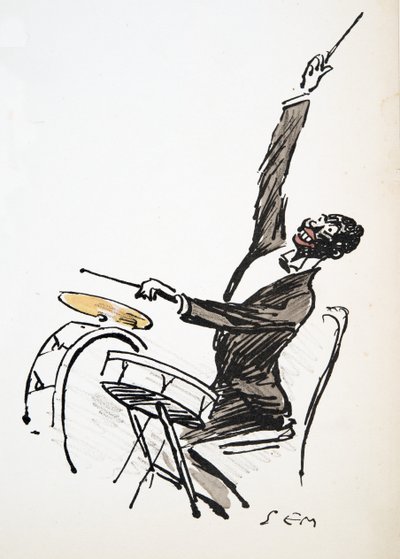 The Drummer, from White Bottoms, pub. 1927 by Sem
